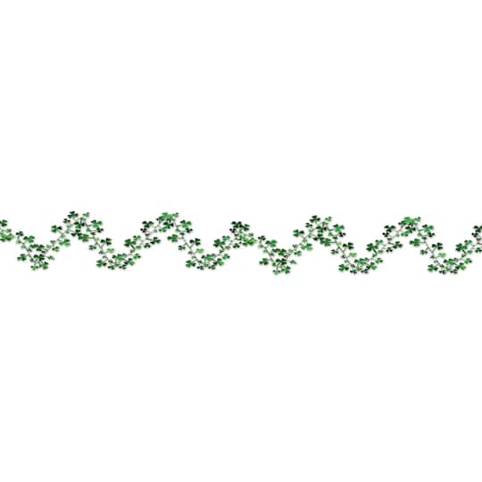 Beistle 25ft. Green Gleam 'N Flex Shamrock Garlands, 2ct.